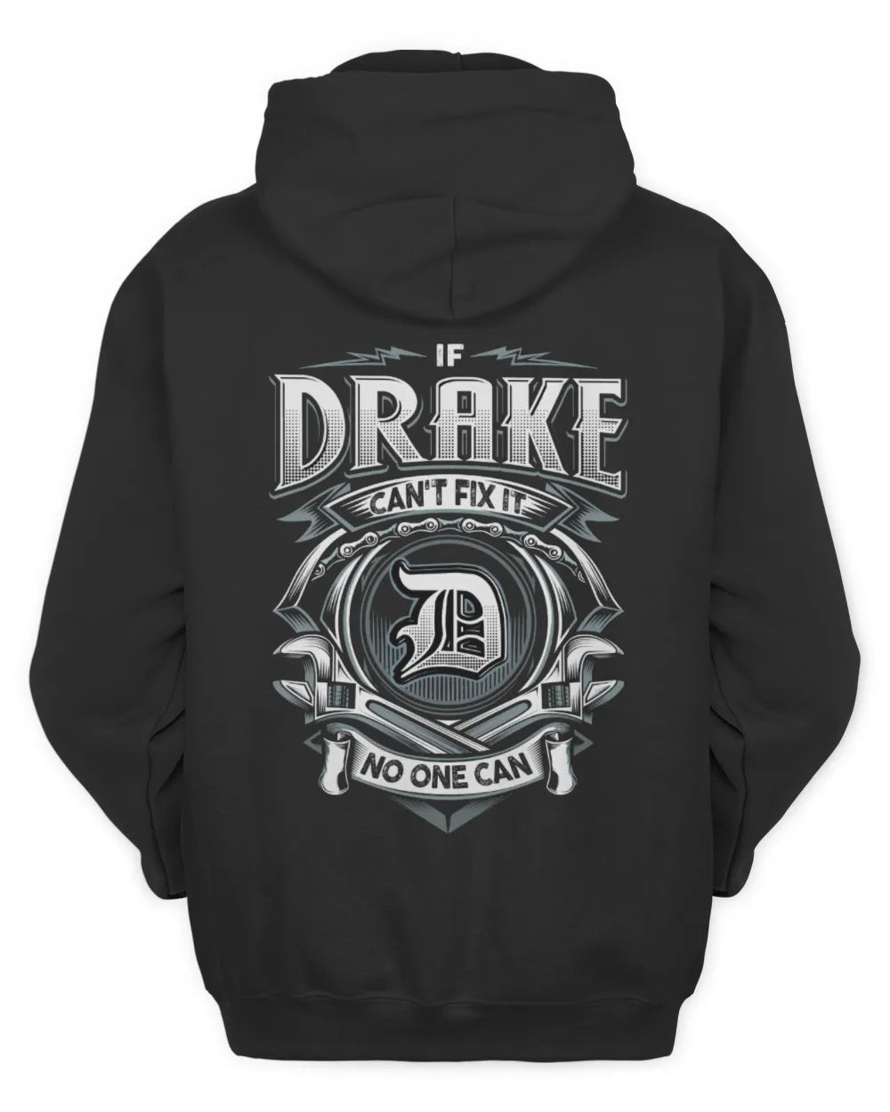 DRAKE AP81-K4-626 - Personalized Ahmed Quote Apparel “If Ahmed Can't Fix It, No One Can” - Unisex Hoodie - Black