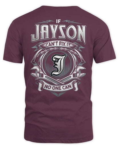 JAYSON AP81-K4-626 - Personalized Ahmed Quote Apparel “If Ahmed Can't Fix It, No One Can” - Unisex Standard T-Shirt - Maroon