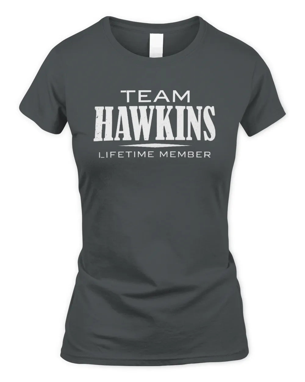 HAWKINS BL62-K4-128 - Personalized “Team NAME Lifetime Member” - Women's Standard T-Shirt - Charcoal