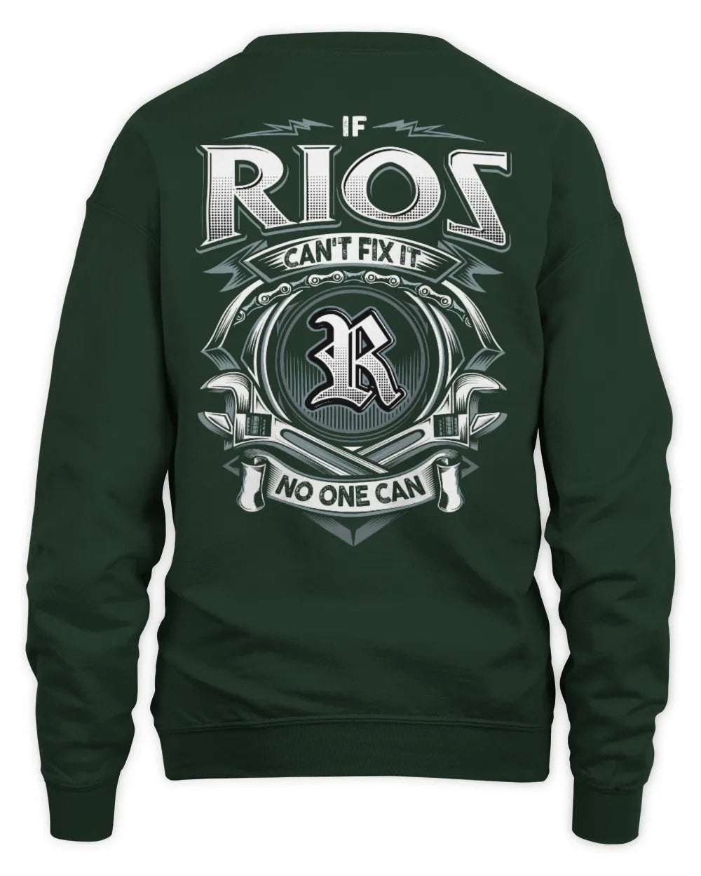 RIOS AP81-K4-626 - Personalized Ahmed Quote Apparel “If Ahmed Can't Fix It, No One Can” - Unisex Sweatshirt - Forest Green