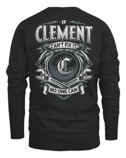 CLEMENT AP81-K4-626 - Personalized Ahmed Quote Apparel “If Ahmed Can't Fix It, No One Can” - Men's Long Sleeved T-Shirt - Black