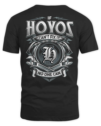 HOYOS AP81-K4-626 - Personalized Ahmed Quote Apparel “If Ahmed Can't Fix It, No One Can” - Unisex Standard T-Shirt - Black