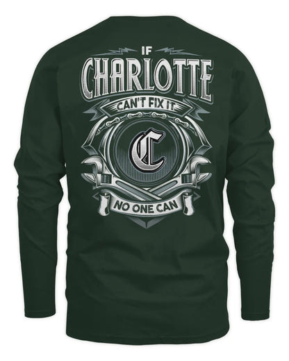 CHARLOTTE AP81-K4-626 - Personalized Ahmed Quote Apparel “If Ahmed Can't Fix It, No One Can” - Men's Long Sleeved T-Shirt - Forest Green