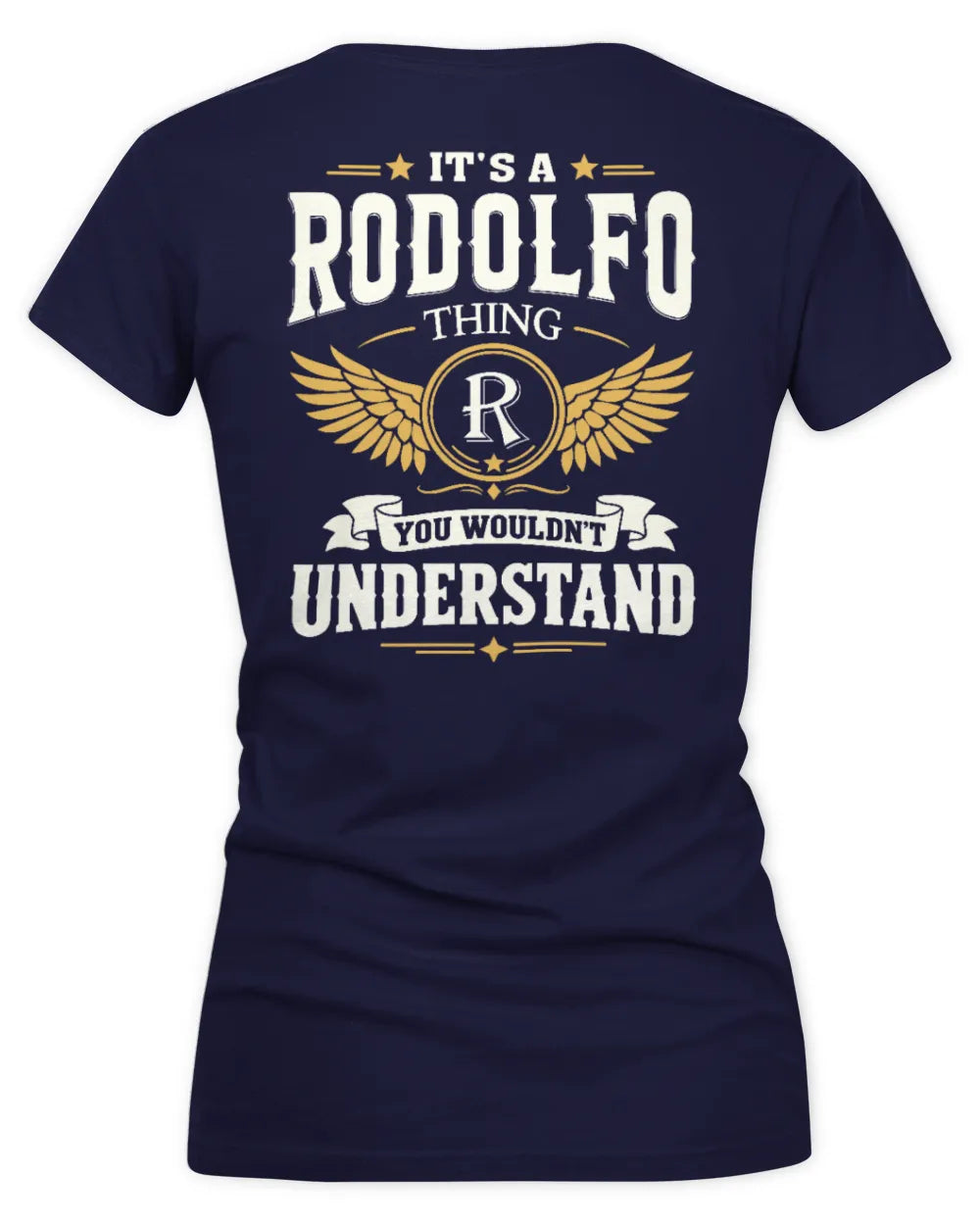 RODOLFO KT06-M008 It’s a [NAME] Thing – You Wouldn’t Understand | Personalized Vintage T-Shirt - Women's V-Neck T-Shirt - Navy