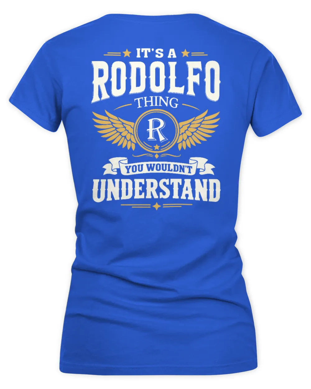 RODOLFO KT06-M008 It’s a [NAME] Thing – You Wouldn’t Understand | Personalized Vintage T-Shirt - Women's V-Neck T-Shirt - Royal