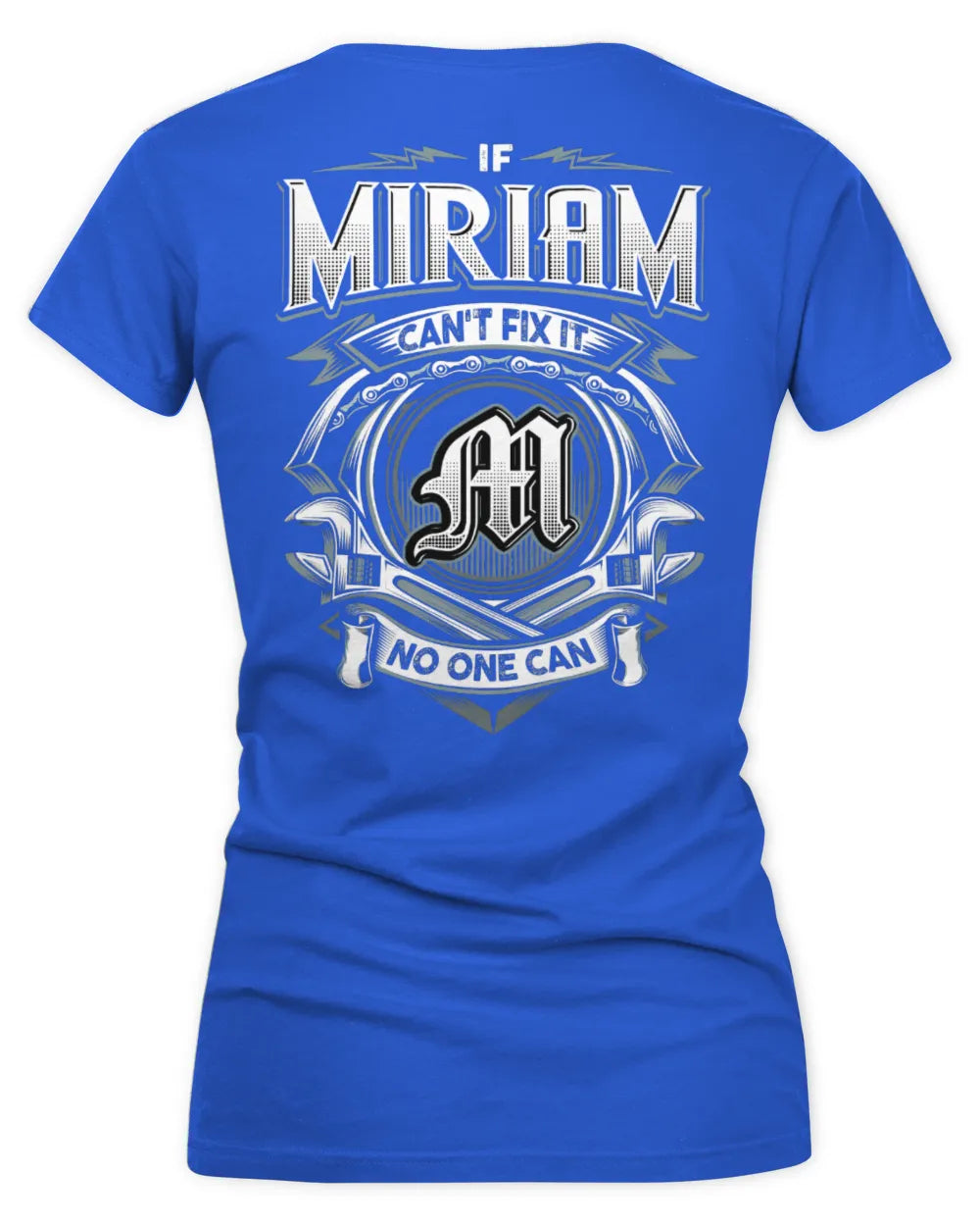 MIRIAM AP81-K4-626 - Personalized Ahmed Quote Apparel “If Ahmed Can't Fix It, No One Can” - Women's V-Neck T-Shirt - Royal