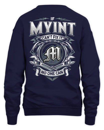 MYINT AP81-K4-626 - Personalized Ahmed Quote Apparel “If Ahmed Can't Fix It, No One Can” - Unisex Sweatshirt - Navy