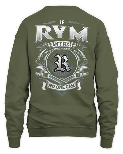 RYM AP81-K4-626 - Personalized Ahmed Quote Apparel “If Ahmed Can't Fix It, No One Can” - Unisex Sweatshirt - Military Green