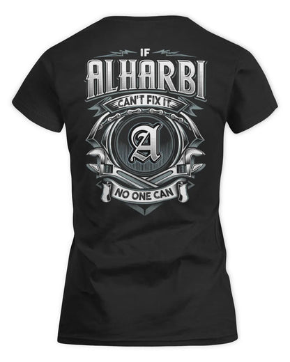 ALHARBI AP81-K4-626 - Personalized Ahmed Quote Apparel “If Ahmed Can't Fix It, No One Can” - Women's Standard T-Shirt - Black