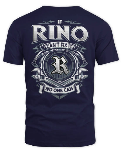 RINO AP81-K4-626 - Personalized Ahmed Quote Apparel “If Ahmed Can't Fix It, No One Can” - Unisex Standard T-Shirt - Navy