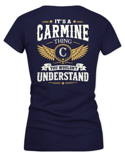 CARMINE KT06-M008 It’s a [NAME] Thing – You Wouldn’t Understand | Personalized Vintage T-Shirt - Women's V-Neck T-Shirt - Navy
