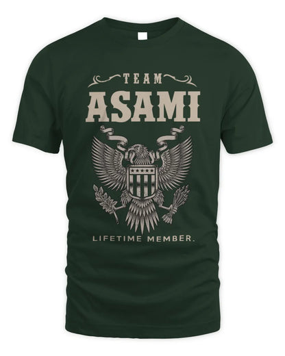 ASAMI TP06-K82 – Personalized Classic Style Apparel “Team NAME Lifetime Member” - Unisex Standard T-Shirt - Forest Green