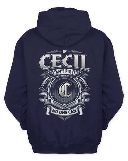 CECIL AP81-K4-626 - Personalized Ahmed Quote Apparel “If Ahmed Can't Fix It, No One Can” - Unisex Hoodie - Navy