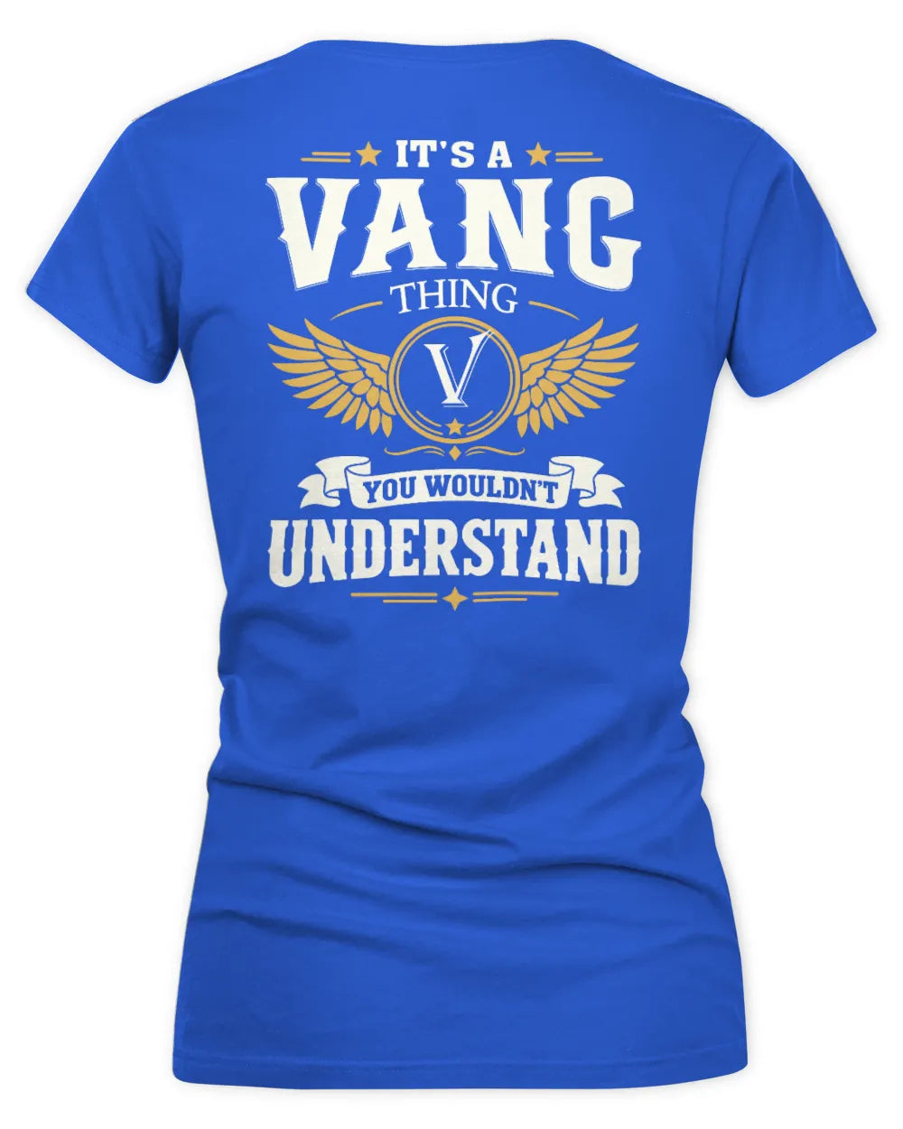 VANG KT06-M008 It’s a [NAME] Thing – You Wouldn’t Understand | Personalized Vintage T-Shirt - Women's V-Neck T-Shirt - Royal