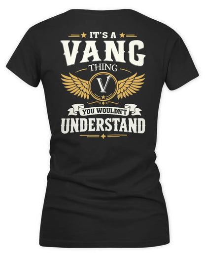 VANG KT06-M008 It’s a [NAME] Thing – You Wouldn’t Understand | Personalized Vintage T-Shirt - Women's V-Neck T-Shirt - Black