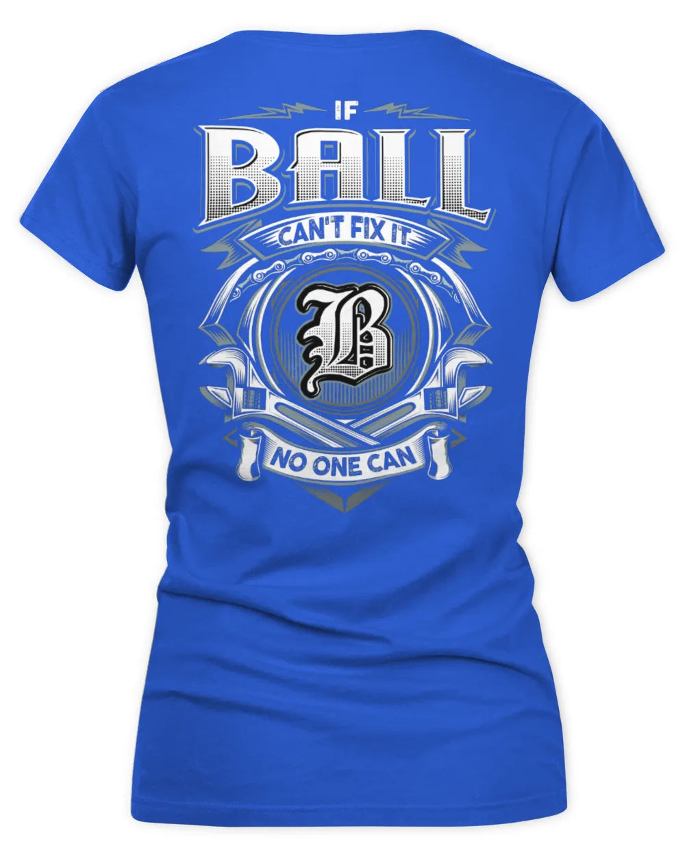 BALL AP81-K4-626 - Personalized Ahmed Quote Apparel “If Ahmed Can't Fix It, No One Can” - Women's V-Neck T-Shirt - Royal