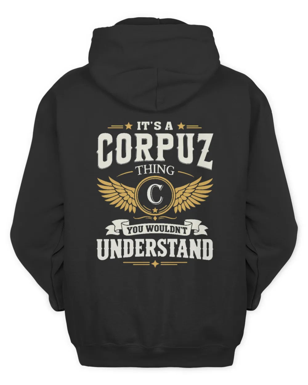 CORPUZ KT06-M008 It’s a [NAME] Thing – You Wouldn’t Understand | Personalized Vintage T-Shirt - Unisex Hoodie - Black