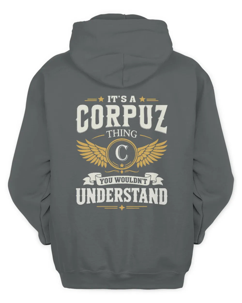CORPUZ KT06-M008 It’s a [NAME] Thing – You Wouldn’t Understand | Personalized Vintage T-Shirt - Unisex Hoodie - Charcoal