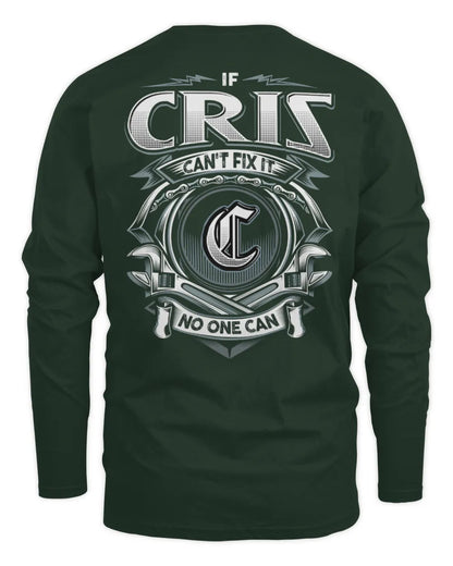 CRIS AP81-K4-626 - Personalized Ahmed Quote Apparel “If Ahmed Can't Fix It, No One Can” - Men's Long Sleeved T-Shirt - Forest Green