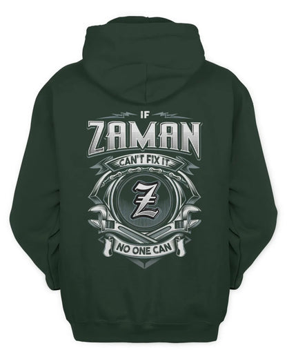 ZAMAN AP81-K4-626 - Personalized Ahmed Quote Apparel “If Ahmed Can't Fix It, No One Can” - Unisex Hoodie - Forest Green