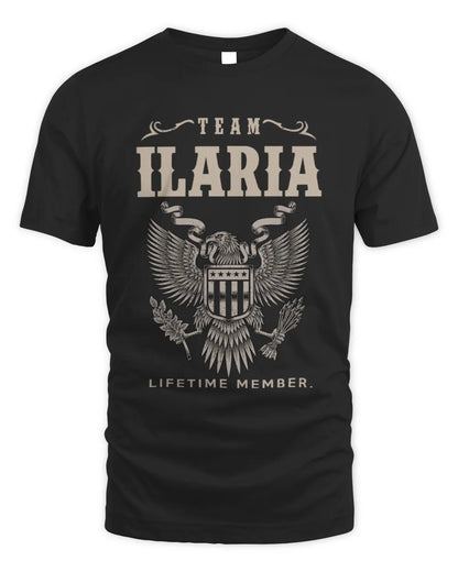 ILARIA TP06-K82 – Personalized Classic Style Apparel “Team NAME Lifetime Member” - Unisex Standard T-Shirt - Black