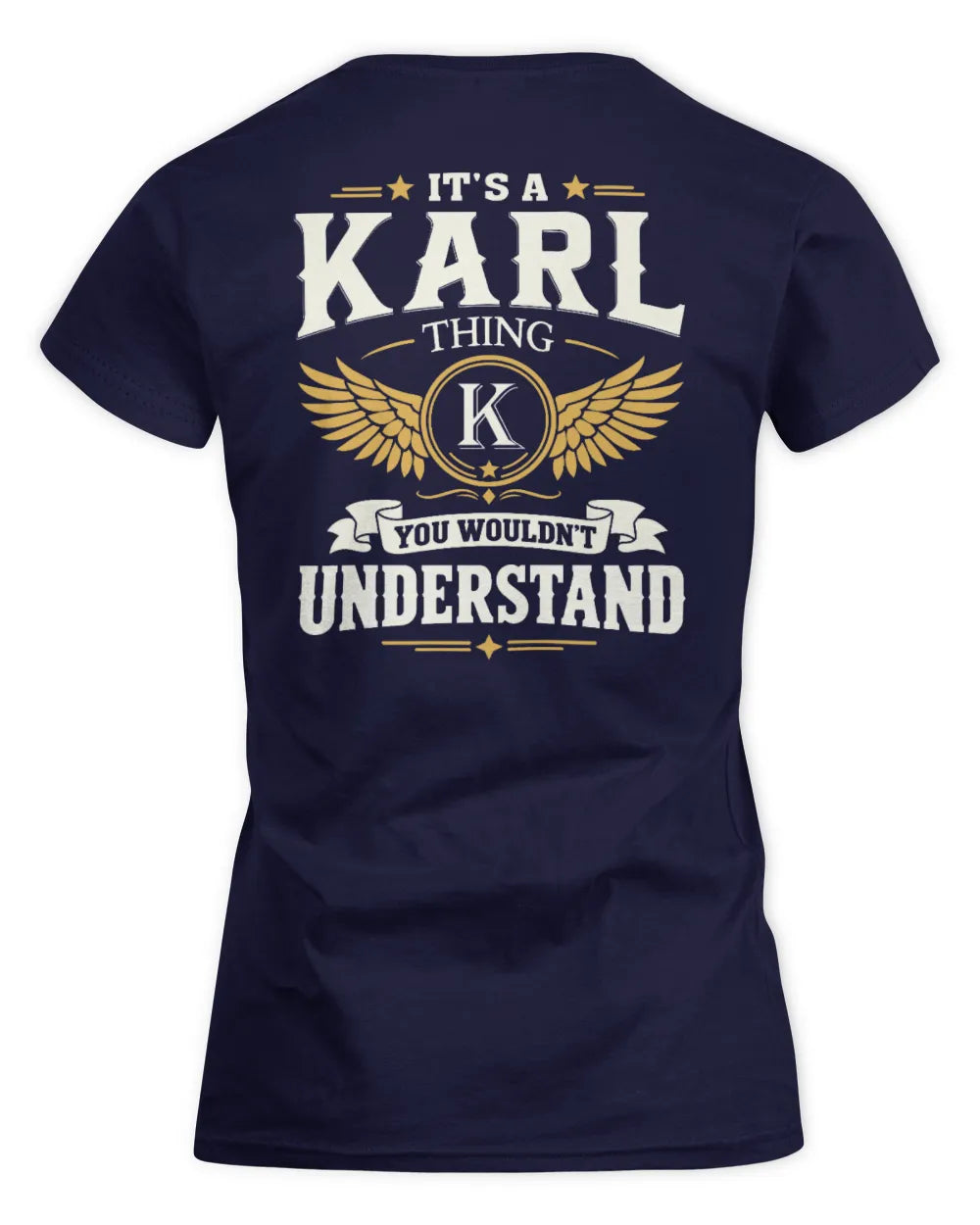 KARL KT06-M008 It’s a [NAME] Thing – You Wouldn’t Understand | Personalized Vintage T-Shirt - Women's Standard T-Shirt - Navy