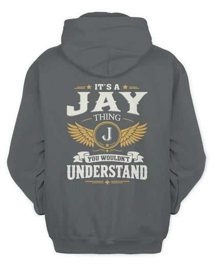 JAY KT06-M008 It’s a [NAME] Thing – You Wouldn’t Understand | Personalized Vintage T-Shirt - Unisex Hoodie - Charcoal