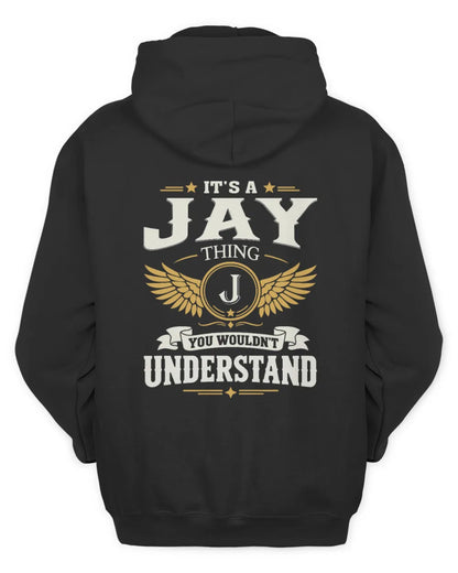 JAY KT06-M008 It’s a [NAME] Thing – You Wouldn’t Understand | Personalized Vintage T-Shirt - Unisex Hoodie - Black