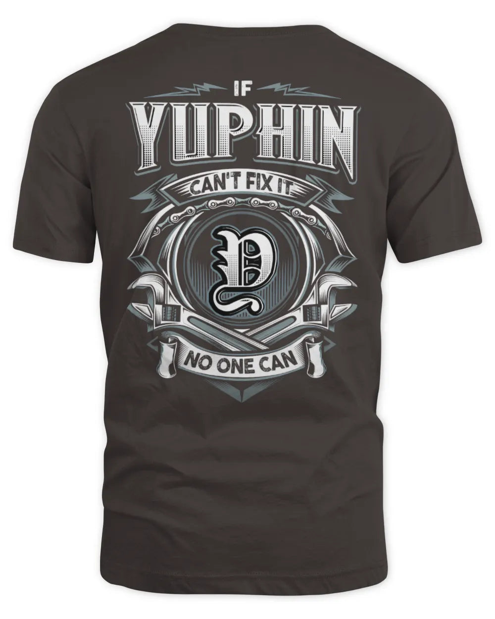 YUPHIN AP81-K4-626 - Personalized Ahmed Quote Apparel “If Ahmed Can't Fix It, No One Can” - Unisex Standard T-Shirt - Dark Chocolate