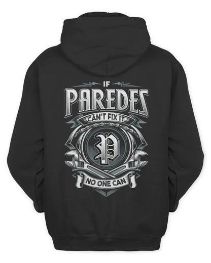 PAREDES AP81-K4-626 - Personalized Ahmed Quote Apparel “If Ahmed Can't Fix It, No One Can” - Unisex Hoodie - Black