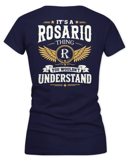 ROSARIO KT06-M008 It’s a [NAME] Thing – You Wouldn’t Understand | Personalized Vintage T-Shirt - Women's V-Neck T-Shirt - Navy