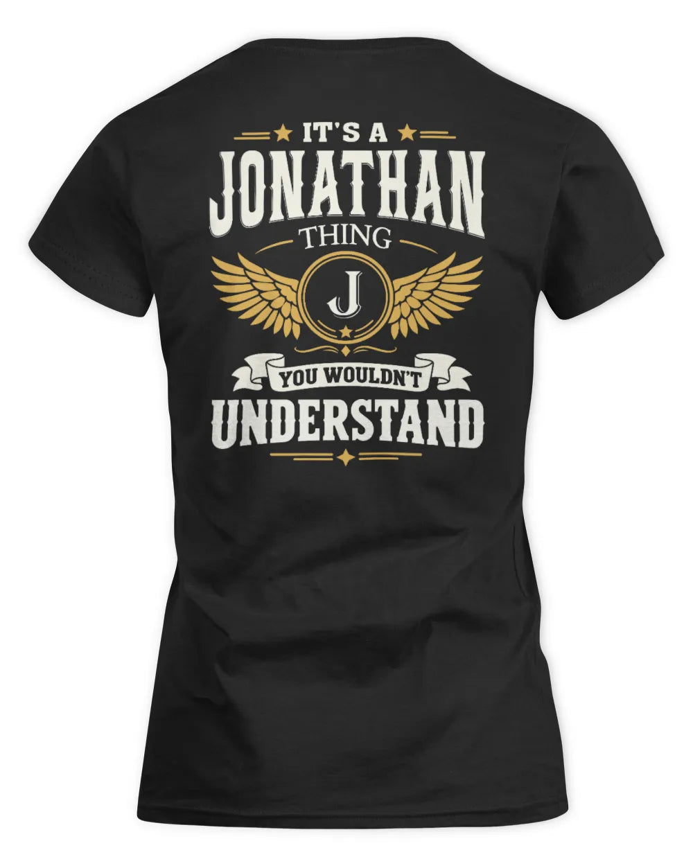 JONATHAN KT06-M008 It’s a [NAME] Thing – You Wouldn’t Understand | Personalized Vintage T-Shirt - Women's Standard T-Shirt - Black