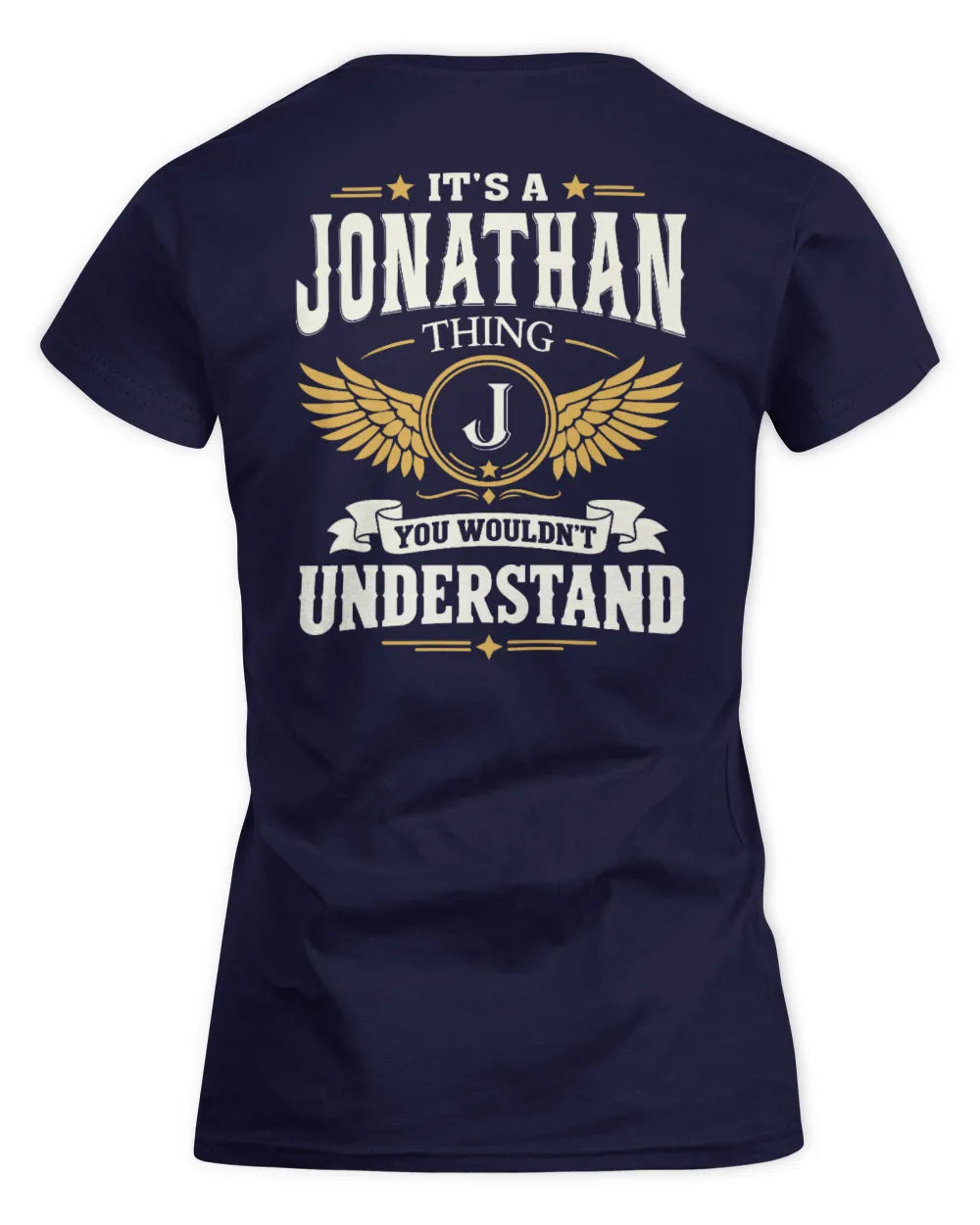 JONATHAN KT06-M008 It’s a [NAME] Thing – You Wouldn’t Understand | Personalized Vintage T-Shirt - Women's Standard T-Shirt - Navy