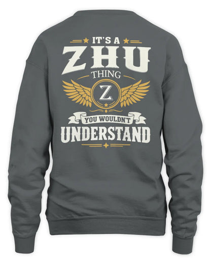 ZHU KT06-M008 It’s a [NAME] Thing – You Wouldn’t Understand | Personalized Vintage T-Shirt - Unisex Sweatshirt - Charcoal