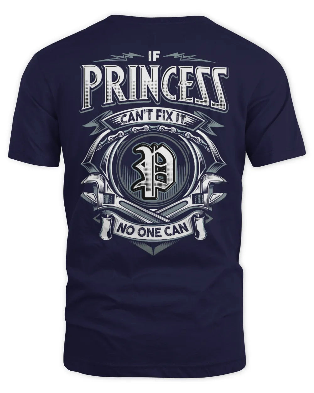 PRINCESS AP81-K4-626 - Personalized Ahmed Quote Apparel “If Ahmed Can't Fix It, No One Can” - Unisex Standard T-Shirt - Navy