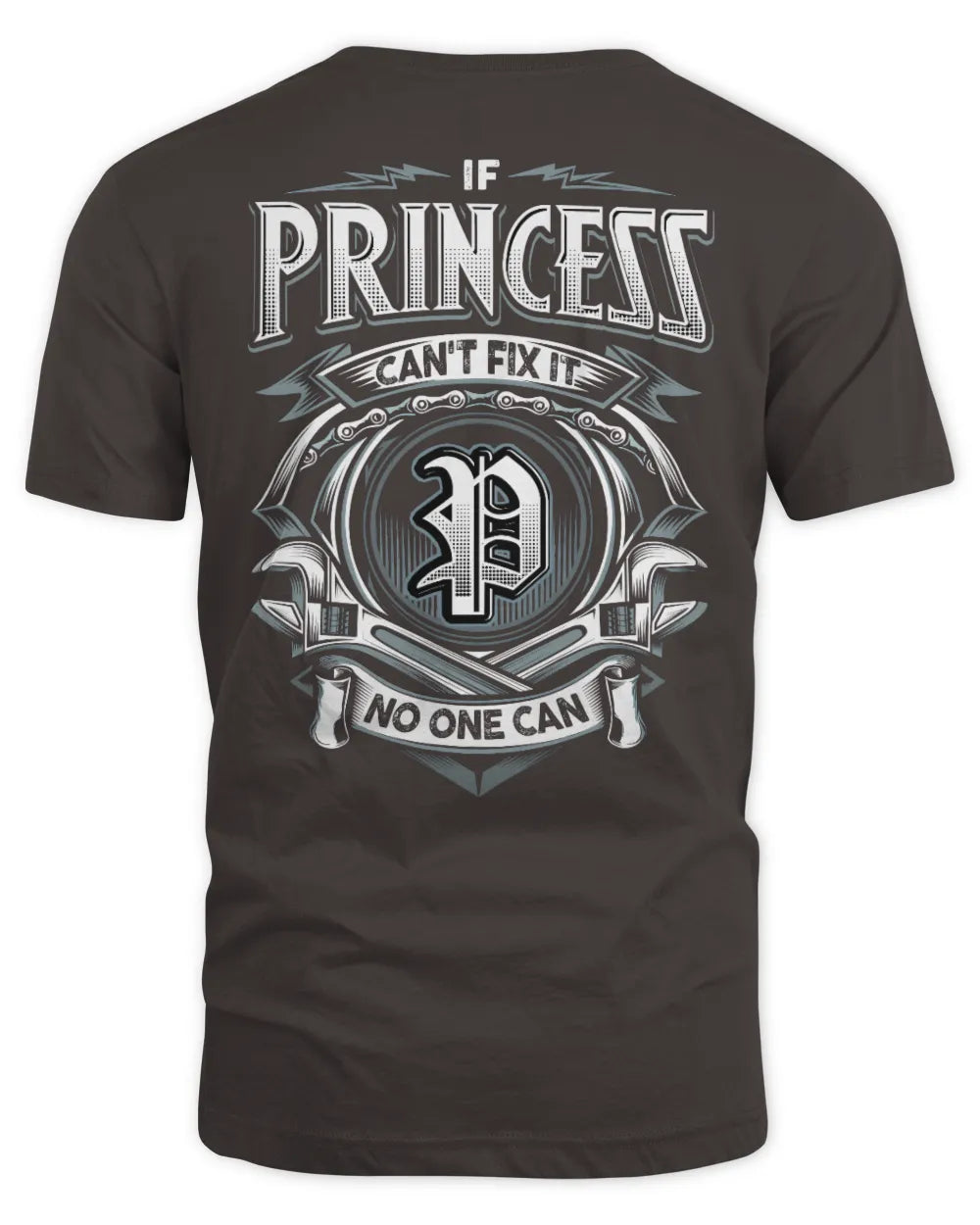 PRINCESS AP81-K4-626 - Personalized Ahmed Quote Apparel “If Ahmed Can't Fix It, No One Can” - Unisex Standard T-Shirt - Dark Chocolate
