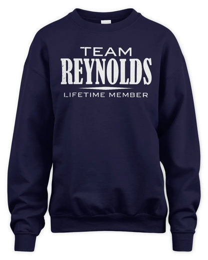 REYNOLDS BL62-K4-128 - Personalized “Team NAME Lifetime Member” - Unisex Sweatshirt - Navy