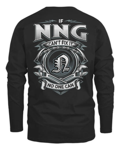 NNG AP81-K4-626 - Personalized Ahmed Quote Apparel “If Ahmed Can't Fix It, No One Can” - Men's Long Sleeved T-Shirt - Black