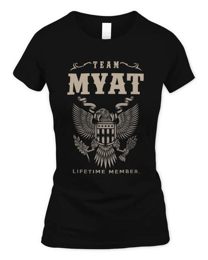 MYAT TP06-K82 – Personalized Classic Style Apparel “Team NAME Lifetime Member” - Women's Standard T-Shirt - Black