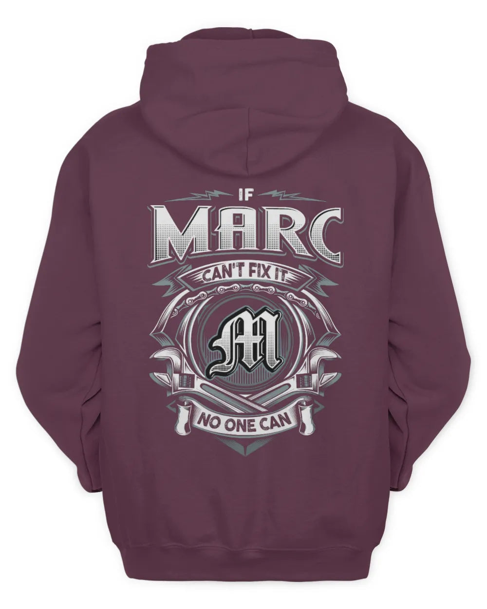 MARC AP81-K4-626 - Personalized Ahmed Quote Apparel “If Ahmed Can't Fix It, No One Can” - Unisex Hoodie - Maroon