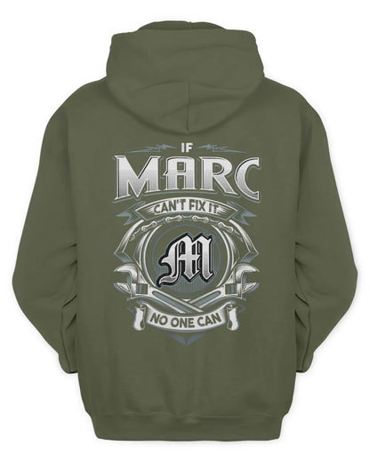 MARC AP81-K4-626 - Personalized Ahmed Quote Apparel “If Ahmed Can't Fix It, No One Can” - Unisex Hoodie - Military Green
