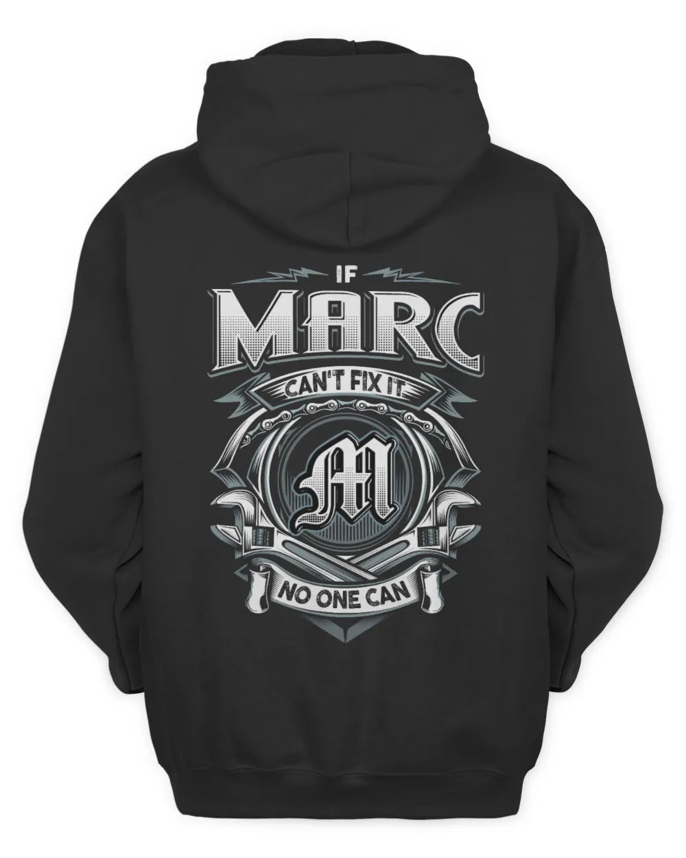 MARC AP81-K4-626 - Personalized Ahmed Quote Apparel “If Ahmed Can't Fix It, No One Can” - Unisex Hoodie - Black
