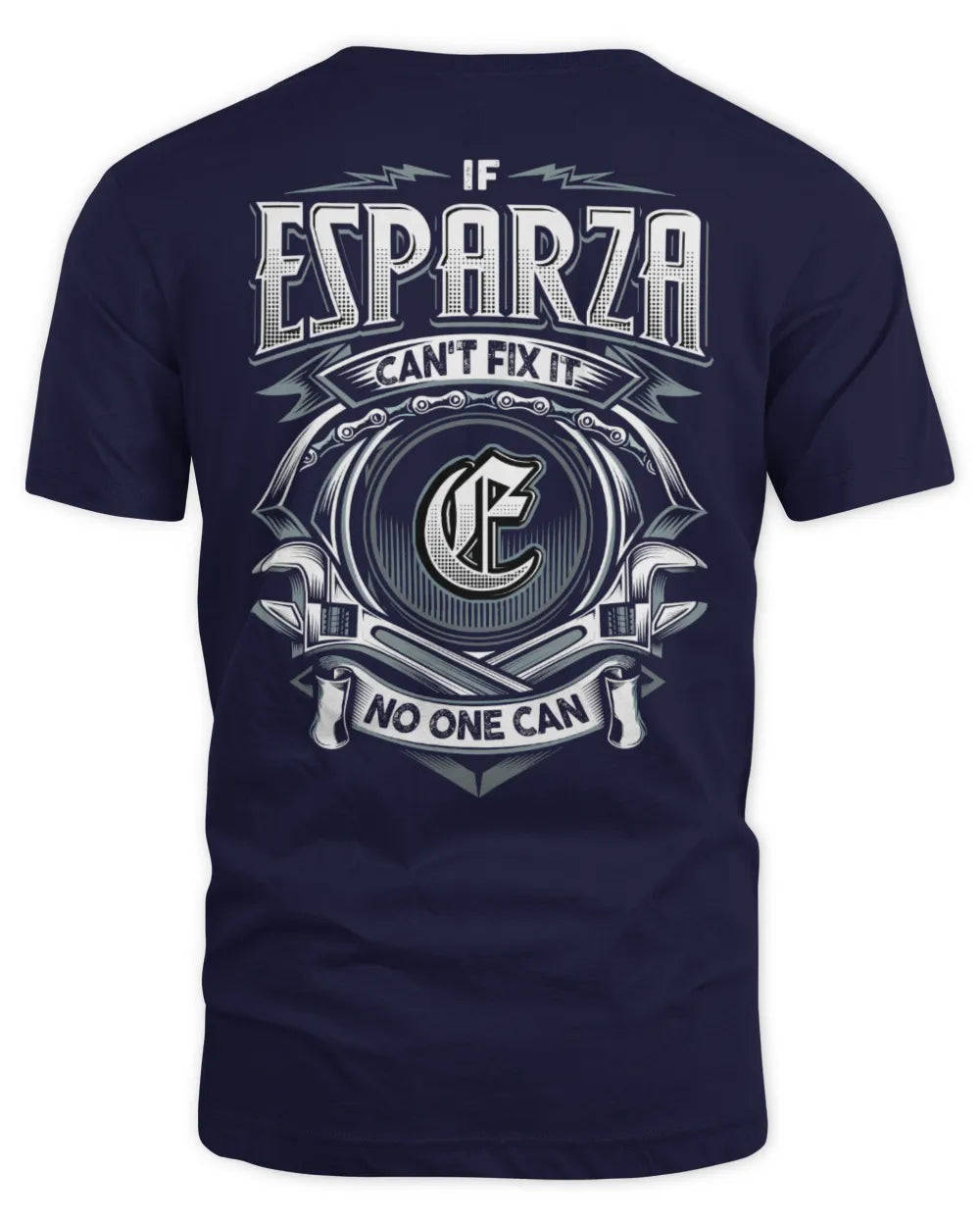 ESPARZA AP81-K4-626 - Personalized Ahmed Quote Apparel “If Ahmed Can't Fix It, No One Can” - Unisex Standard T-Shirt - Navy