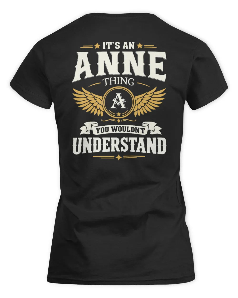 ANNE KT06-M008 It’s a [NAME] Thing – You Wouldn’t Understand | Personalized Vintage T-Shirt - Women's Standard T-Shirt - Black