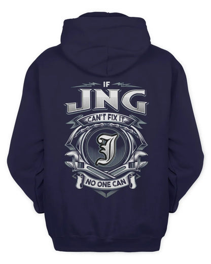 JNG AP81-K4-626 - Personalized Ahmed Quote Apparel “If Ahmed Can't Fix It, No One Can” - Unisex Hoodie - Navy