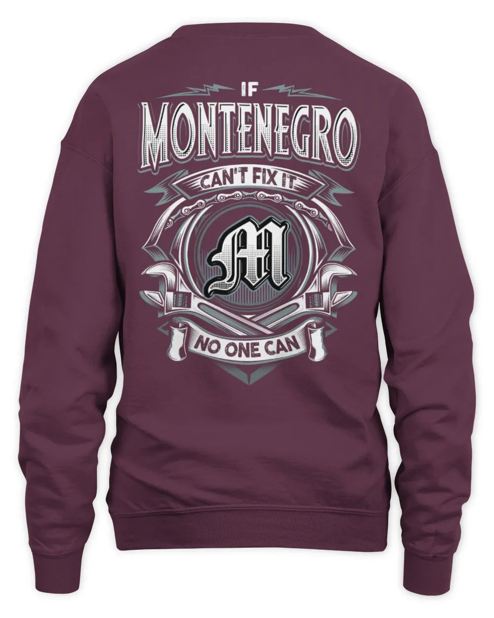 MONTENEGRO AP81-K4-626 - Personalized Ahmed Quote Apparel “If Ahmed Can't Fix It, No One Can” - Unisex Sweatshirt - Maroon