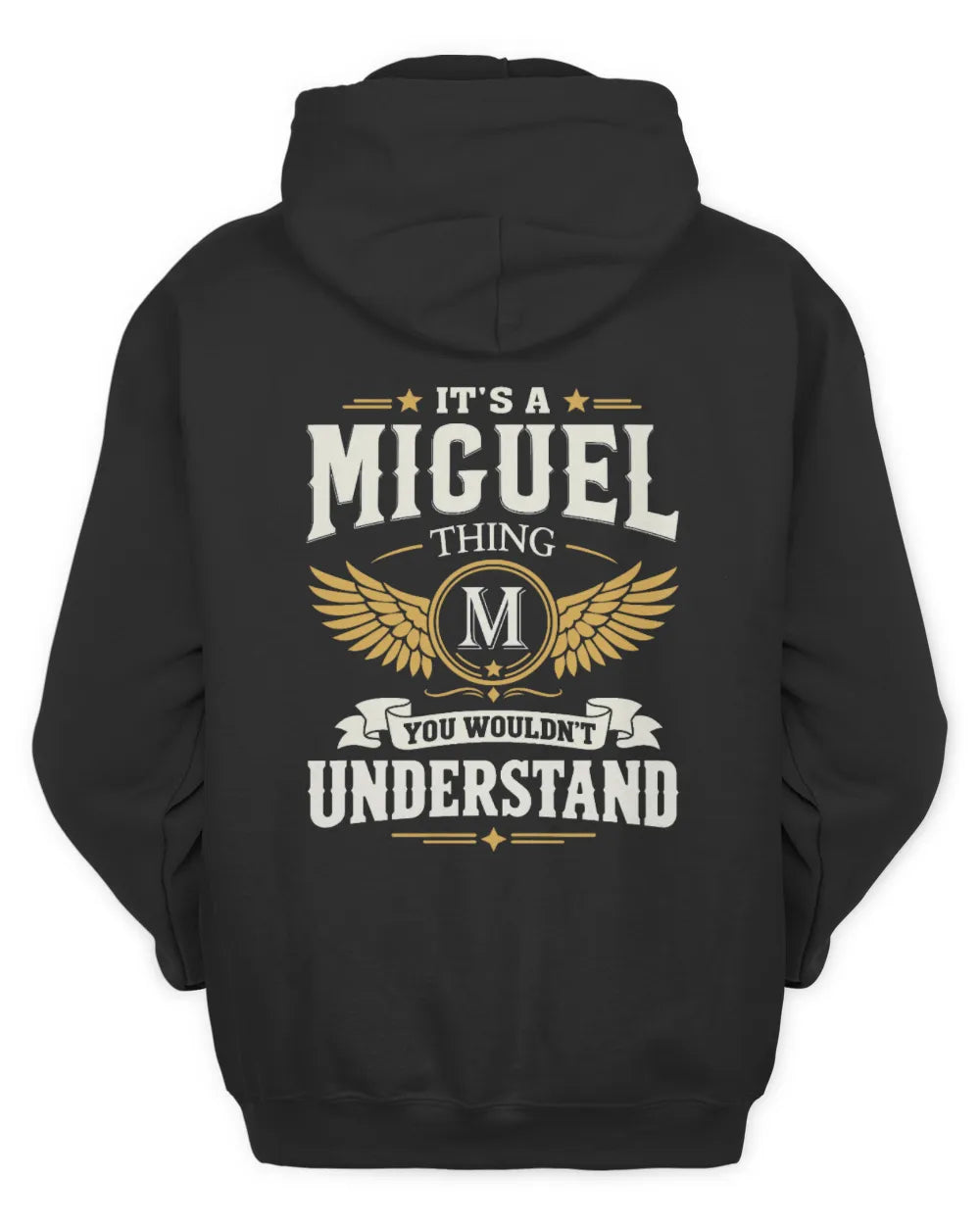 MIGUEL KT06-M008 It’s a [NAME] Thing – You Wouldn’t Understand | Personalized Vintage T-Shirt - Unisex Hoodie - Black