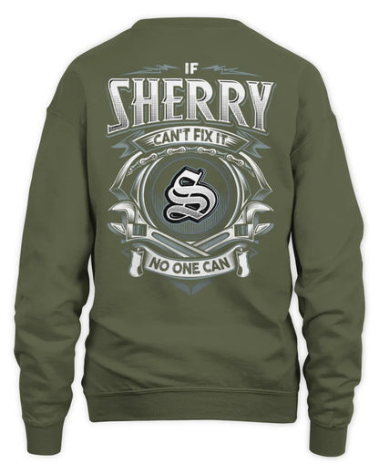 SHERRY AP81-K4-626 - Personalized Ahmed Quote Apparel “If Ahmed Can't Fix It, No One Can” - Unisex Sweatshirt - Military Green