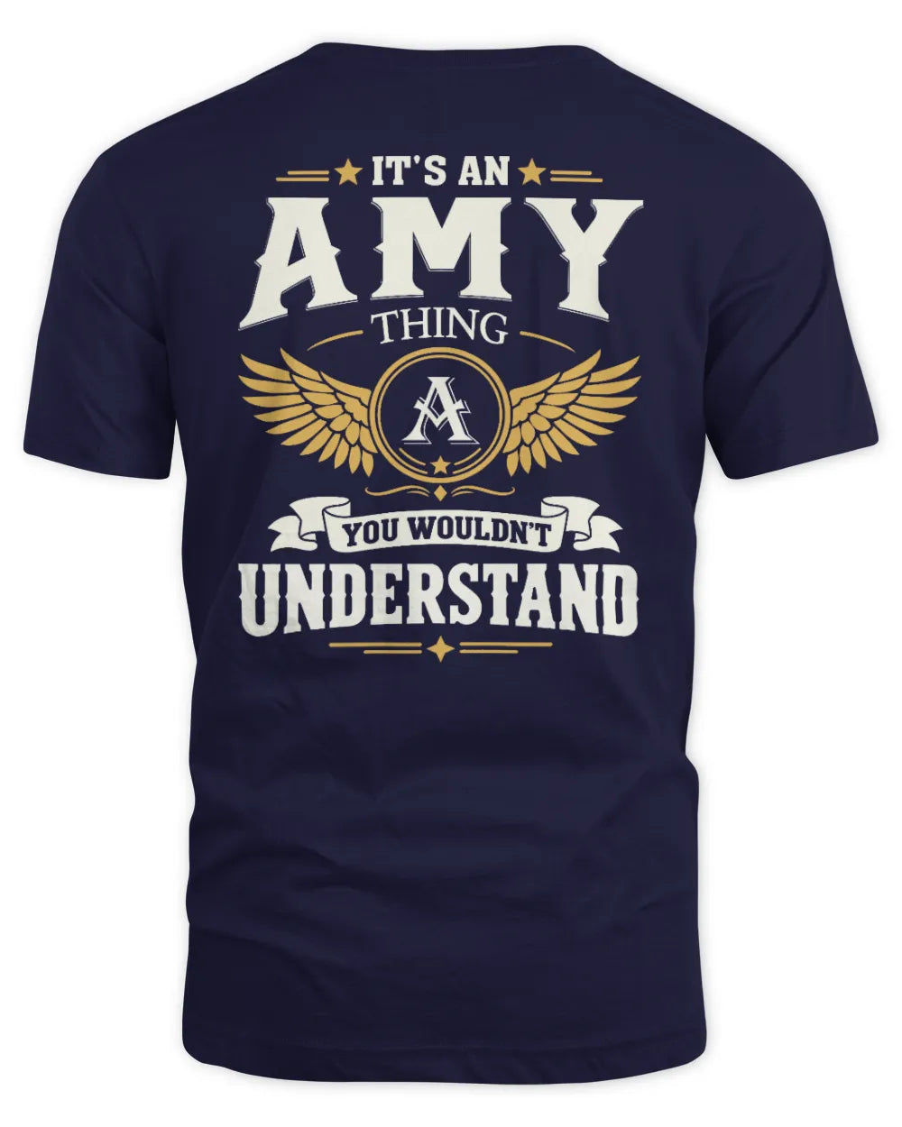AMY KT06-M008 It’s a [NAME] Thing – You Wouldn’t Understand | Personalized Vintage T-Shirt - Unisex Standard T-Shirt - Navy
