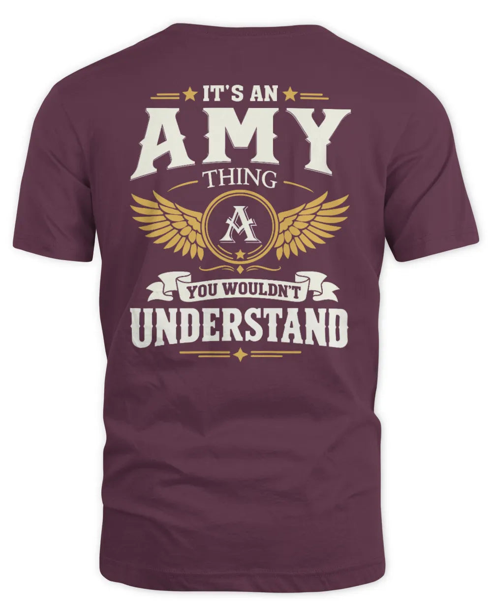 AMY KT06-M008 It’s a [NAME] Thing – You Wouldn’t Understand | Personalized Vintage T-Shirt - Unisex Standard T-Shirt - Maroon